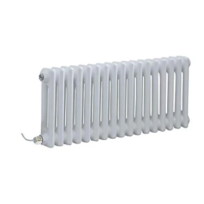 Image of Milano Windsor 600W White Cast Iron Style Double Column Electric Radiator WiFi 300mm x 785mm