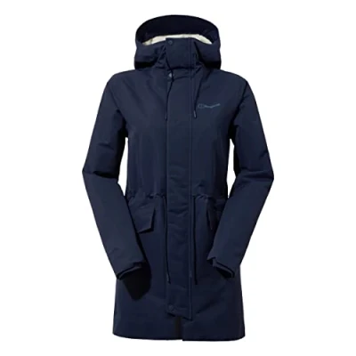 Image of Berghaus Women&#039;s Foxghyll Synthetic Waterproof Parka Insulated Jakcet, Durable, Breathable Rain Coat, Dusk/Bone White, 20