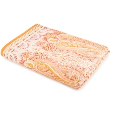 Image of Bassetti MERGELLINA 9328468 Bedspread 100% Cotton Orange O1 Dimensions: 220 x 255 cm