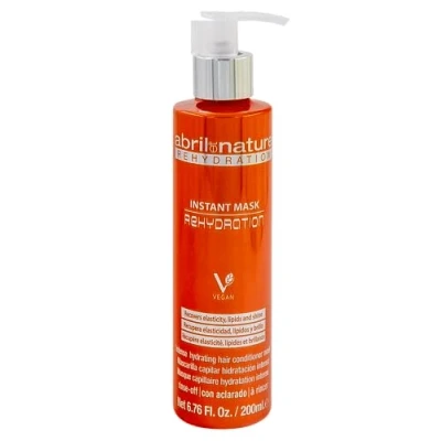 Image of abril et nature Rehydration Hair Mask Maximum Hydration for Dry Returns Flexibility and Healthy Appearance Professional Hairdressing Treatment 200 ml