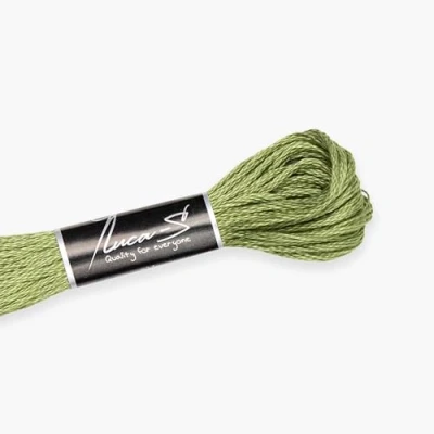 Image of Premium Embroidery Thread Luca S, 100% Giza Cotton, Oeko TEX Certified Stranded Cotton 299 / DMC 3364 Anchor