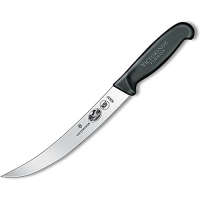 Image of Victorinox Fibrox 20cm Slaughter Knife Curved Narrow Blade (5720320)