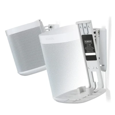 Image of Flexson Wall Mounts for Sonos One, One SL and Play:1 White (Pair)