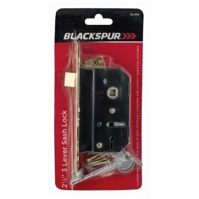 Image of Brass 64mm 3 Lever Sashlock By Blackspur