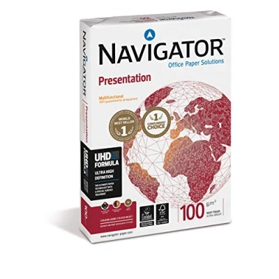 Image of Navigator Presentation Paper DIN A3 White 100 g/m², Inkjet (White, ISO 9001, 9706, 9708, 14001)