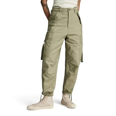 Image of G Star Cropped Drawcord PANT Cargo trousers, Women&#039;s, Size: 29, Ensis green