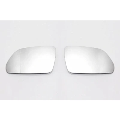 Image of Fits for VW Set Left Right Wing Mirror Glass White Heated Aspheric Anti Blind Spot