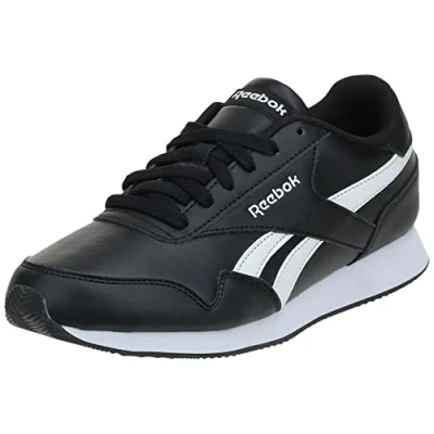 Image of Reebok Unisex Royal Classic Jogger 3 Sneakers, Black White Black, 2 UK