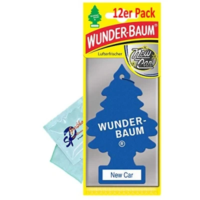 Image of Pack of 12 New Car Fragrance Tree Air Freshener