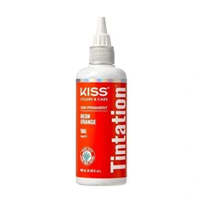 Image of Kiss Tintation Semi Permanent Hair Colour With Argan Oil, Aloe Vera Neon Orange
