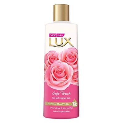 Image of Lux Soft Touch Silk Essence &amp; Rose Infusion Moisturising Body Wash, 240ml
