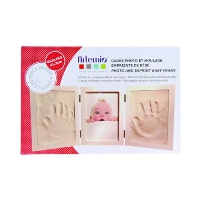 Image of Artemio 13040007 Baby and Photo Print Frame, Plaster, White, 30 x 3.5 20 cm