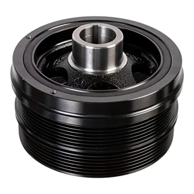 Image of 6420300603, A6420300603 crankshaft Pulley FEBI BILSTEIN 171978 6PK + 7PK 155mm 5, 6 for MERCEDES BENZ: Viano, Vito Mixto