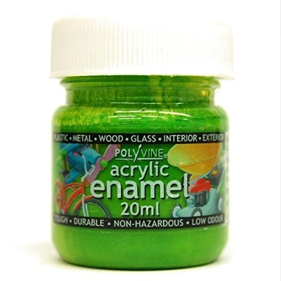 Image of Polyvine 729870011229 20ml acrylic enamel paint Lime Green