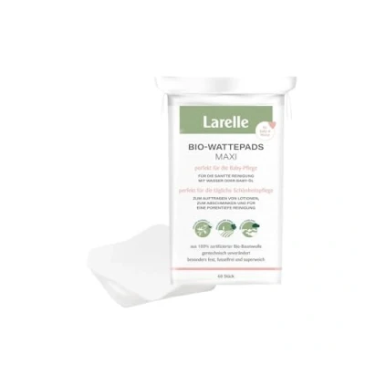 Image of Larelle Organic Maxi Baby Pads 80 Pack 100% Cotton Extra Soft for Daily Care