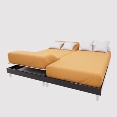 Image of Soleil d&#039;ocre, TPR Cotton Fitted Sheet, 57 Thread Count, 2 x 70 190 cm, Mustard