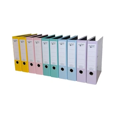 Image of Eastlight A4 Pastel Colour Lever Arch File Assorted, Box of 10