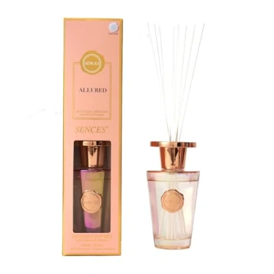 Image of Sences 1000ml Reed Diffuser Allure with 55cm Reeds, Perfume Bottle Design, Long Lasting Scent, Gift Boxed