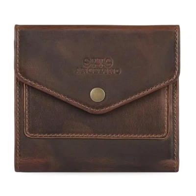 Image of Otto Angelino Genuine Leather Envelope Style Wallet (Brown v2)