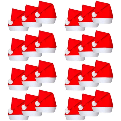 Image of vidaXL 24 Santa Claus Christmas Hats