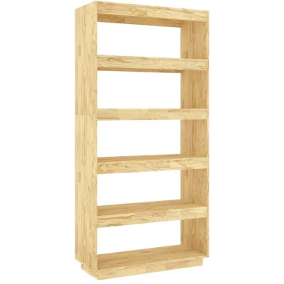 Image of vidaXL Book Cabinet/Room Divider 80x35x167 cm Solid Pinewood