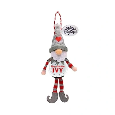 Image of Personalised Snowglobe tree decoration (Ivy)