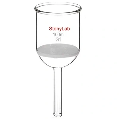 Image of StonyLab Borosilicate Glass Buchner Filtering Funnel with Coarse Frit(G1), 56mm Inner Diameter, 60mm Depth(100ml)