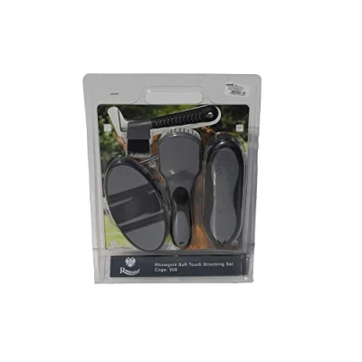 Image of Rhinegold Soft Touch Grooming Blister Pack Grey/Black