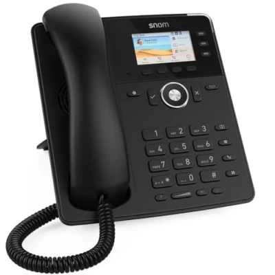 Image of Snom D717 Global Desk Telephone (3 self Labelling Function Keys,Color High Resolution TFT Display,Integrated Light Sensor,PoE IEEE 802.3af),Black,00004397