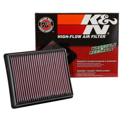 Image of K&amp;N Engine Air Filter: High Performance, Premium, Washable, Replacement Compatible with 2014 2019 FIAT/OPEL/RENAULT/NISSAN (Talento II, Vivaro B, Trafic III, NV300), 33 3054