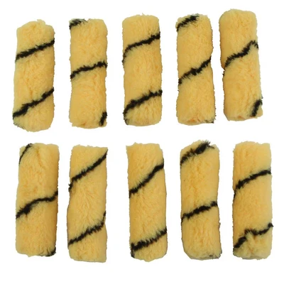 Image of Rolson Tiger Stripe Roller Sleeves Pack of 10 Piece