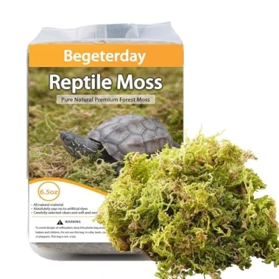 Image of Begeterday 185g Pure Natural Reptile Moss for Humidity, Great Snakes, Turtle and Other Reptiles, Good Terrariums Reptiles &amp; Amphibians