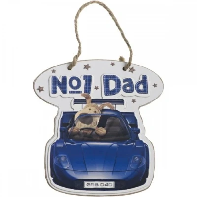 Image of Boofle No1 Dad Wooden Plaque