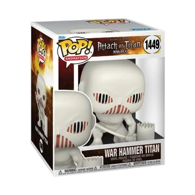 Image of Funko POP! Super: AoT War Hammer Titan Attack on Collectable Vinyl Figure Gift Idea Official Merchandise Toys for Kids &amp; Adults Anime Fans Model Collectors