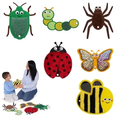 Image of Sensory Mats Pads Insects 6 Pack for Autistic Children Tactile Toys Autism Room Playful Learning Toddlers