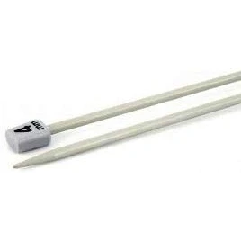 Image of Aluminium Knitting Needles, 2pcs Single Pointed Set Needles 35cm Long Metal (4.0 MM)