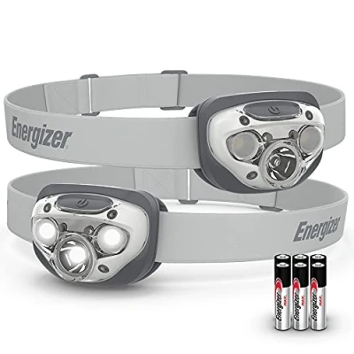 Image of Energizer LED Headlamp PRO (2 Pack), IPX4 Water Resistant Headlamps, High Performance Head Light for Outdoors, Camping, Running, Storm, Survival Emergencies (Batteries Included)