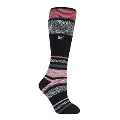 Image of Women&#039;s 1 Pair SOCKSHOP Heat Holders 2.3 TOG Thermal Ski Socks Black 4 8 Ladies