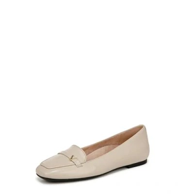 Image of Vionic Women&#039;s Hayes Ballet Flat, Parchment Beige Leather, 6 UK