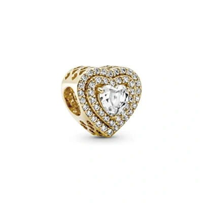 Image of Pandora Family Heart Safety Chain Charm 789541C01 05