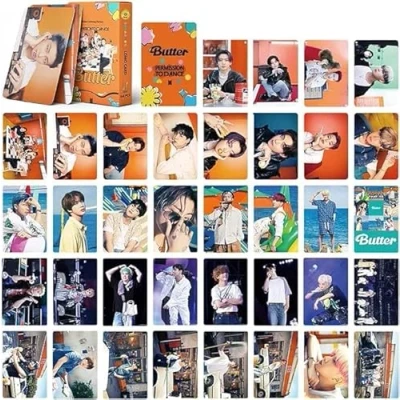 Image of 54pcs BTS Lomo Cards Butter New Album 2021 Mini Photo Photocard Set for Fans Gift (Butter 2)