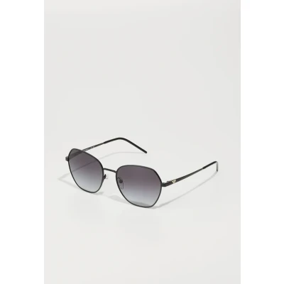 Image of Emporio Armani Woman EA2161 30018G Sunglasses Metal Black Grey Geometric Normal Shaded