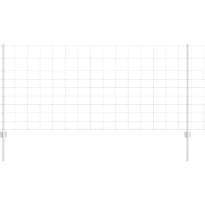 Image of vidaXL Fence Posts 22 pcs U Channel 100 cm Galvanised Steel