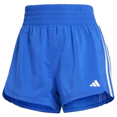 Image of adidas Women&#039;s Pacer Training 3 Stripes Woven High Rise Short, XL 5 inch