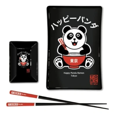 Image of Pyramid International The Original Ramen Company Sushi Set (Happy Panda Design) in Presentation Gift Box Official Merchandise