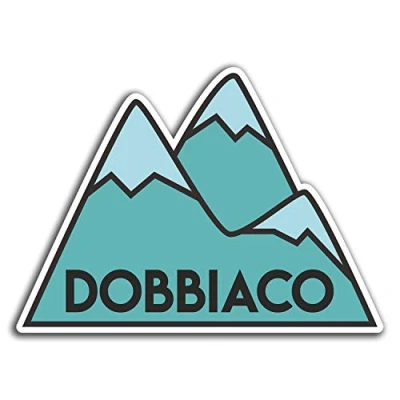 Image of 2 x 10cm Dobbiaco Italy Vinyl Stickers Travel Sticker Laptop Luggage #32420 (10cm Wide)