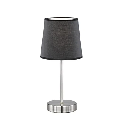 Image of Action by WOFI Cesena 1 Bulb Table Lamp Diameter Approx. 14cm Height 32 cm Classic Schirm (Matt): Schwarz