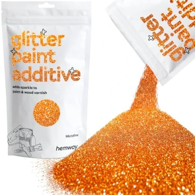 Image of Glitter Paint for Walls Copper Additive Emulsion Latex Acrylic Sparkles Microfine Interior Painting 100g / 3.5oz