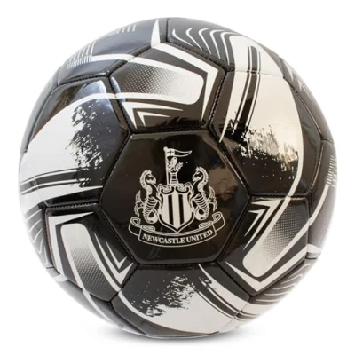 Image of Hy Pro Officially Licensed Newcastle United F.C. Football Size 5, Turbine Design, Training, Match, Merchandise, Collectible For Kids and Adults