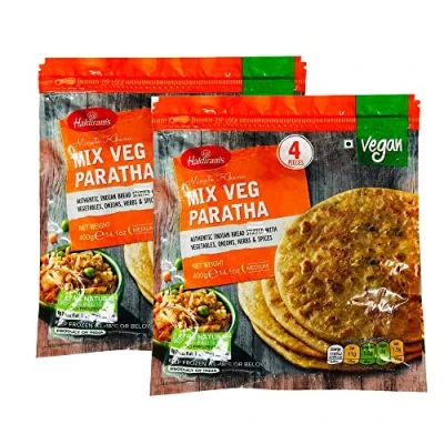 Image of Haldiram&#039;s Mixed Vegetable Paratha 400G Veg Ready to Eat 100% Fresh Indian Origin B1G1